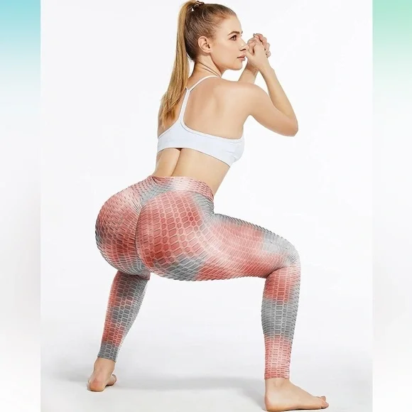 Tie dye scrunch butt leggings - Picture 4 of 7